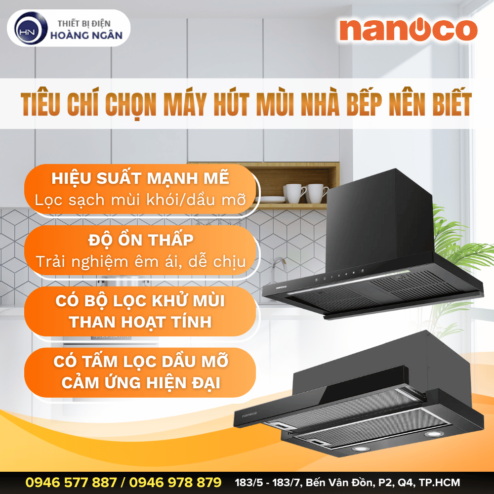 2 Dòng Máy Hút Mùi Nhà Bếp Nanoco Giá Tốt Dưới 5 Triệu