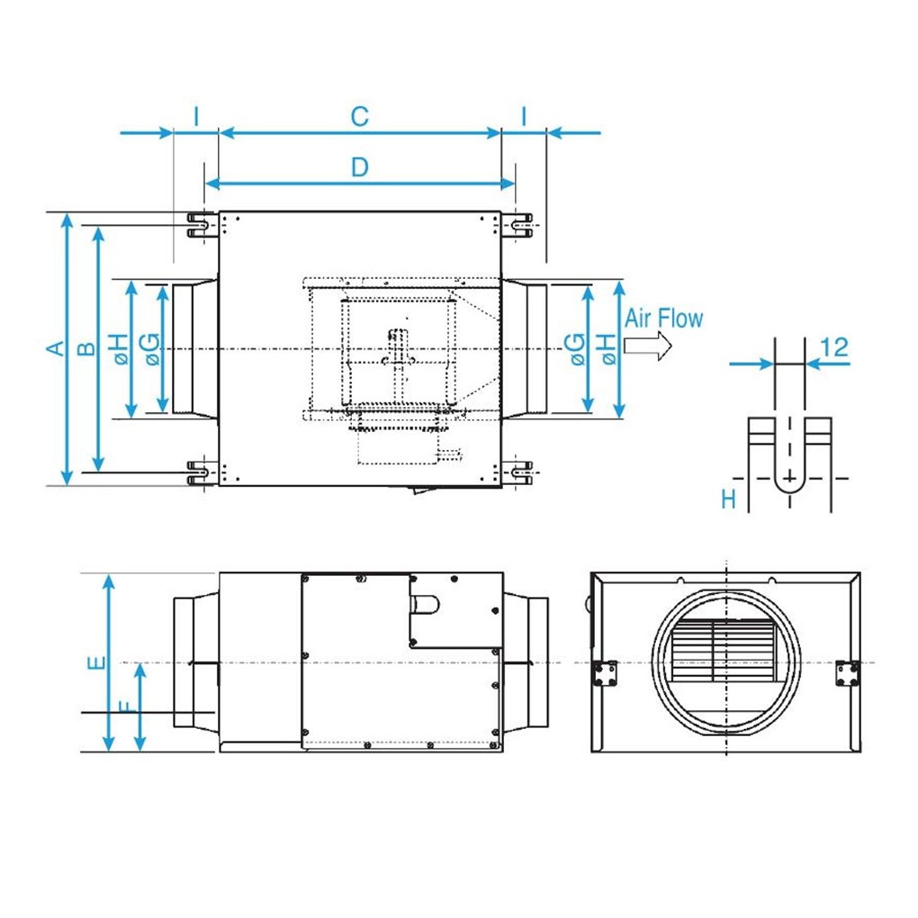 Quạt Hút Cabinet Panasonic - Độ Ồn Thấp