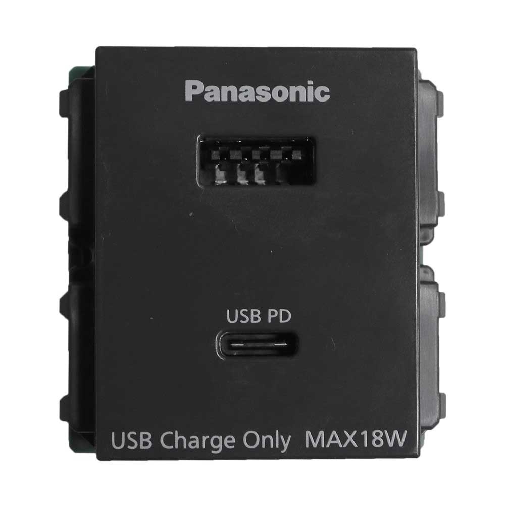 Ổ cắm USB 2 cổng type A-C WIDE Series Panasonic