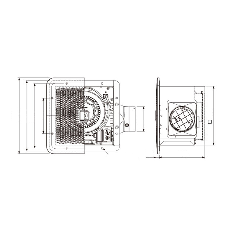 Quạt Hút Âm Trần Có Sensor Panasonic |Dùng ống dẫn ⌀100mm - 1 cấp tốc độ