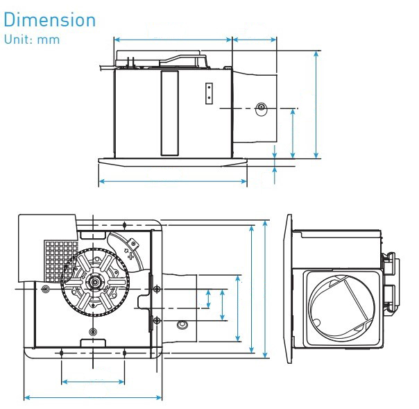 Quạt Hút Âm Trần Panasonic |Dùng ống dẫn ⌀150 - 2 cấp tốc độ