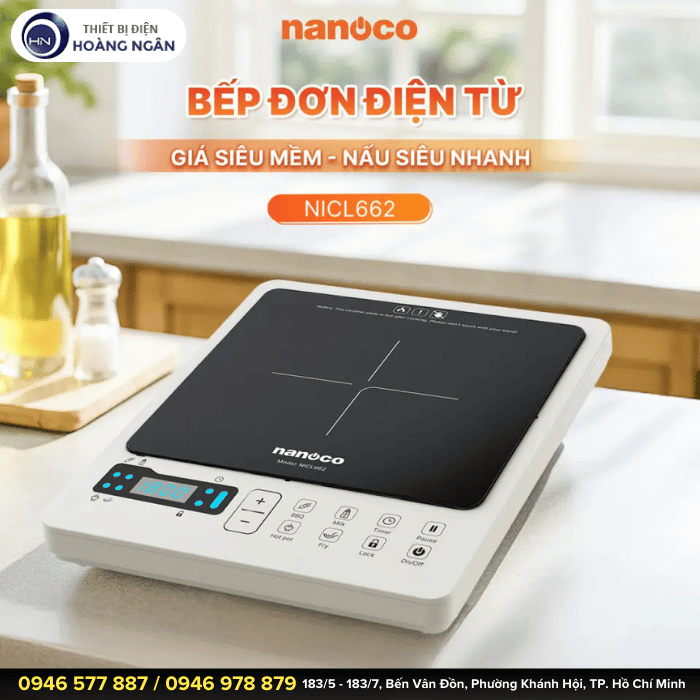 Bếp Điện Từ Nanoco NICL662