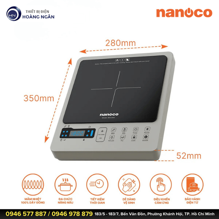 Bếp Điện Từ Nanoco NICL662