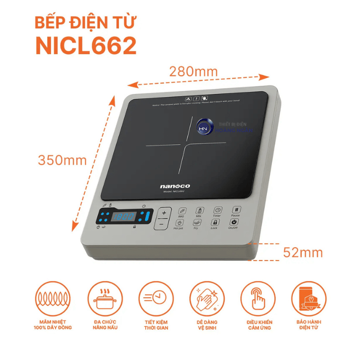 Bếp Điện Từ NICL662 Nanoco