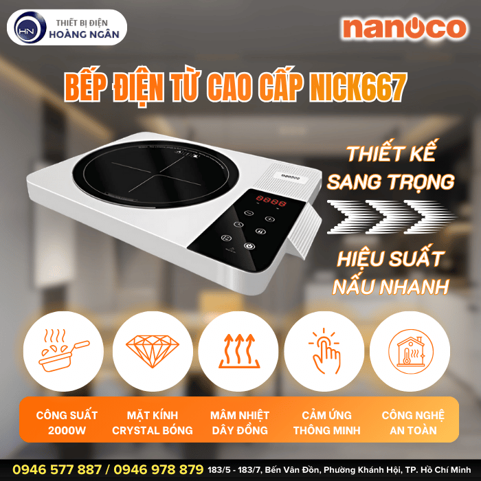 Bếp Điện Từ Nanoco NICK667