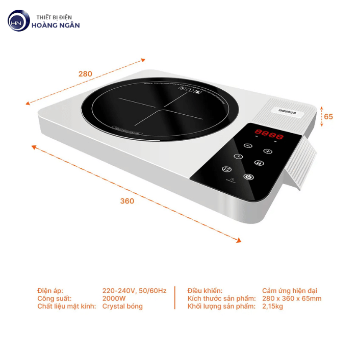 Bếp Điện Từ Nanoco NICK667