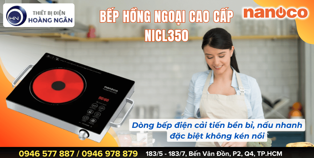 Bếp Hồng Ngoại Đơn Cao Cấp Nanoco NICL350