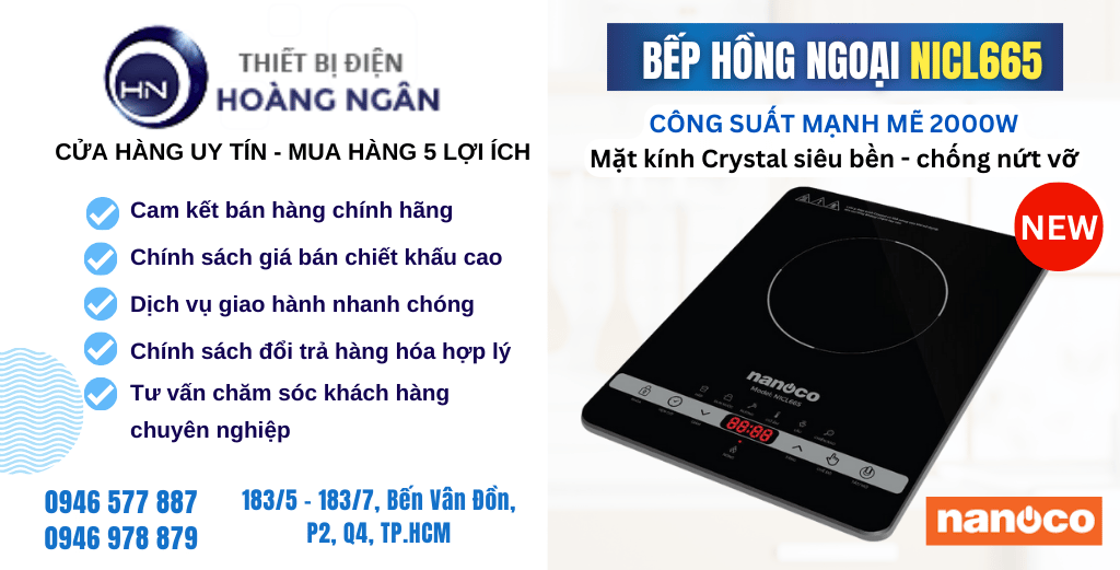 Bếp Hồng Ngoại Đơn NANOCO NICL665 