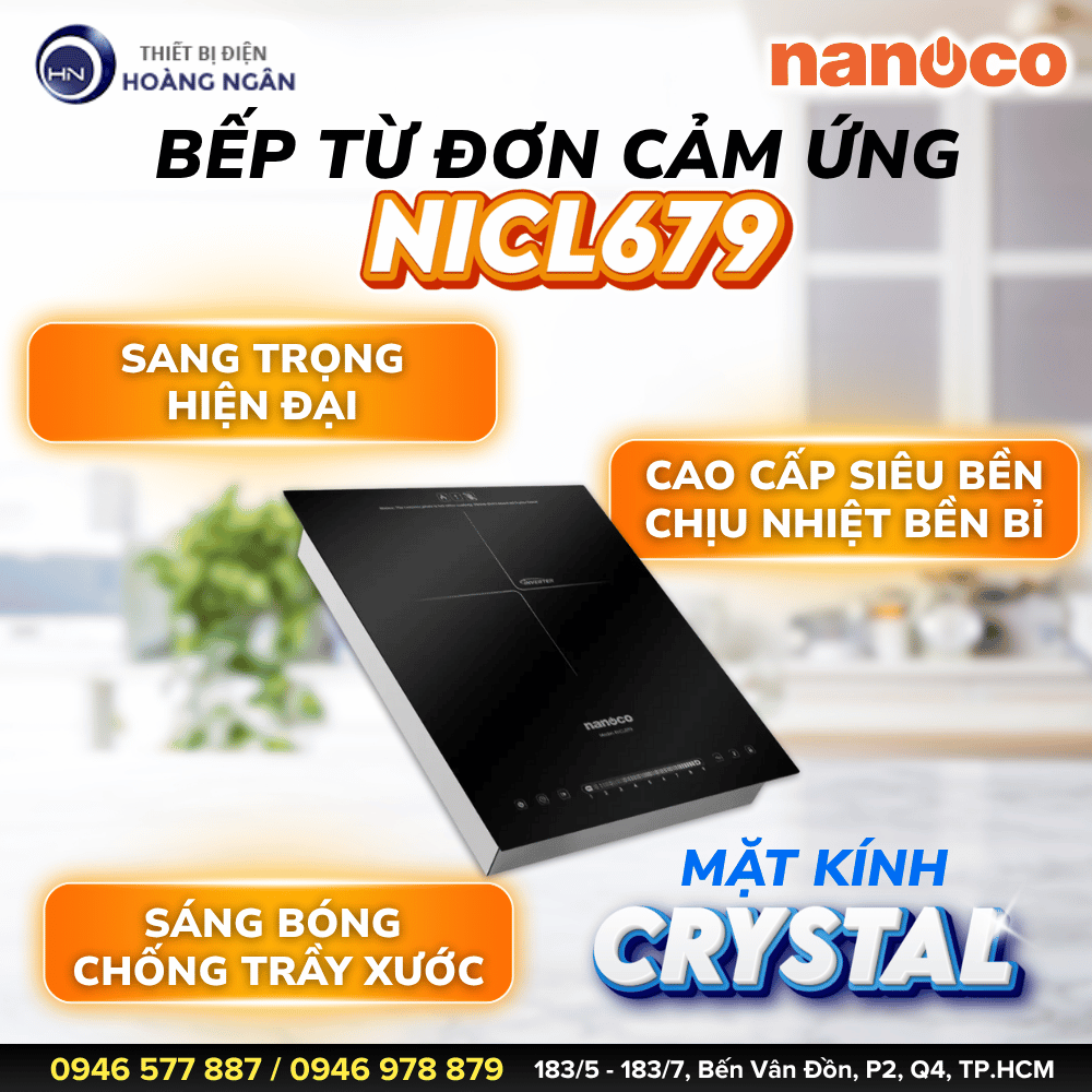 Bếp Từ Đơn Cảm Ứng Nanoco NICL679