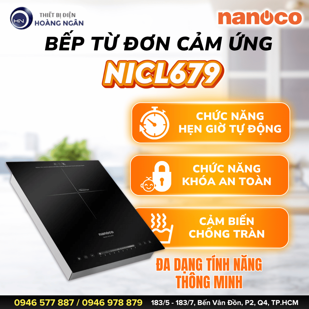 Bếp Từ Đơn Cảm Ứng Nanoco NICL679