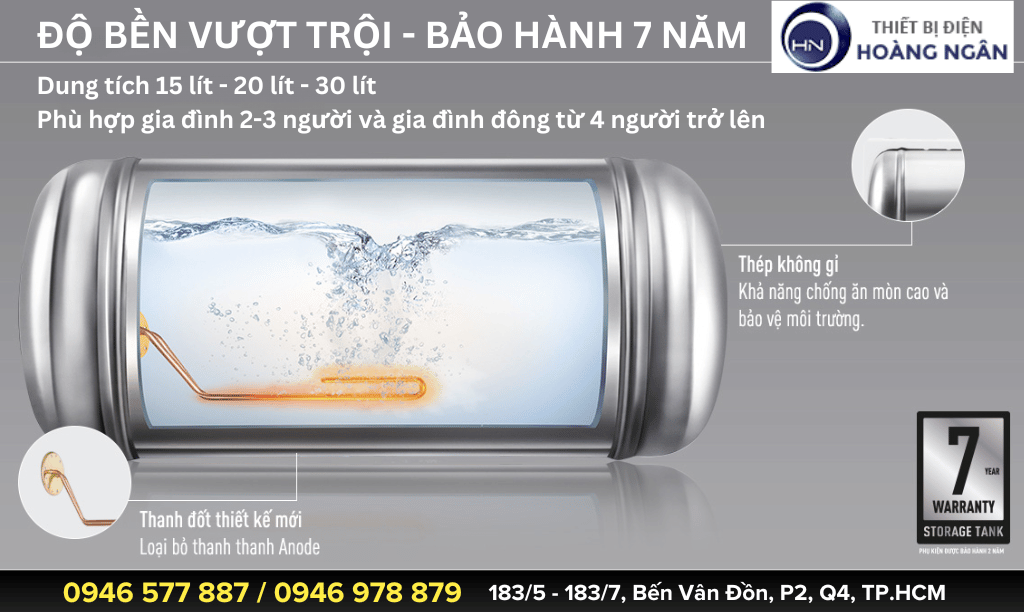 Bình Nước Nóng Gián Tiếp Panasonic Bảo Hành 7 Năm