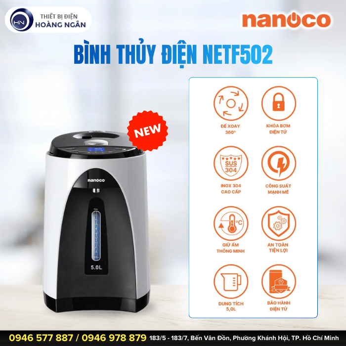 Bình Thủy Điện Nanoco NETF502