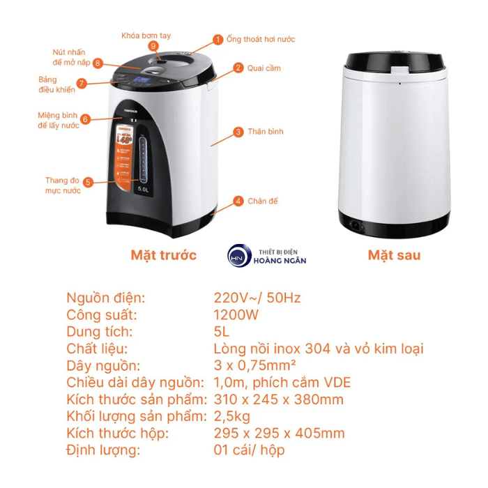 Bình Thủy Điện NETF502 Nanoco