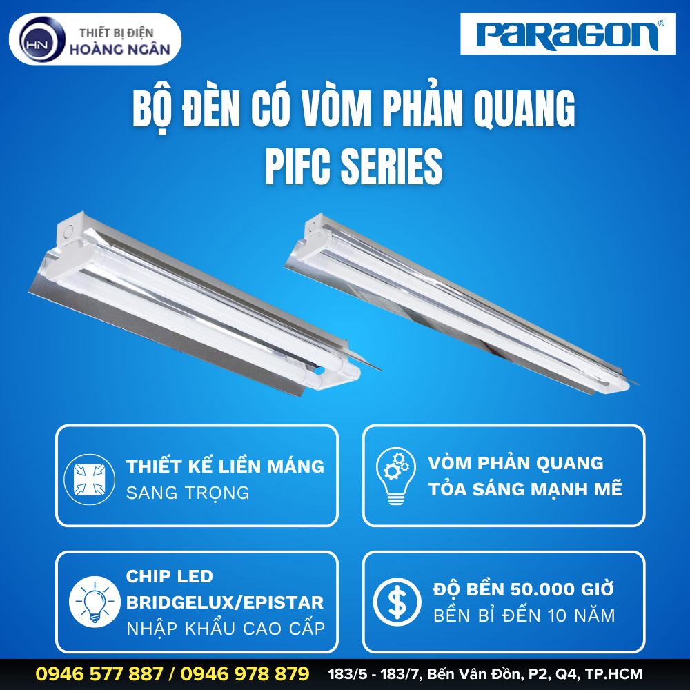 Bộ Đèn Có Vòm Phản Quang Paragon PIFC Series