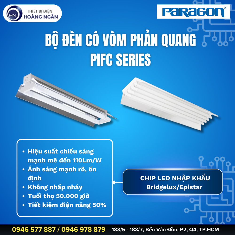 Bộ Đèn Có Vòm Phản Quang Paragon PIFC Series