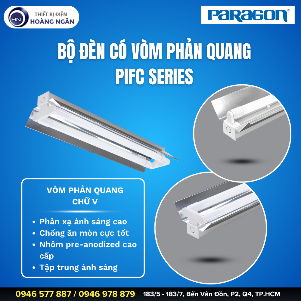 Bộ Đèn Có Vòm Phản Quang Paragon PIFC Series