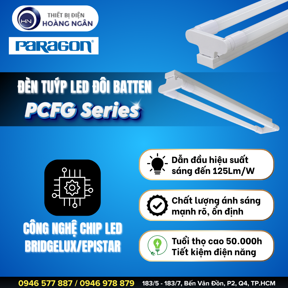Bộ Đèn LED Tuýp kiểu Batten Paragon PCFG Series