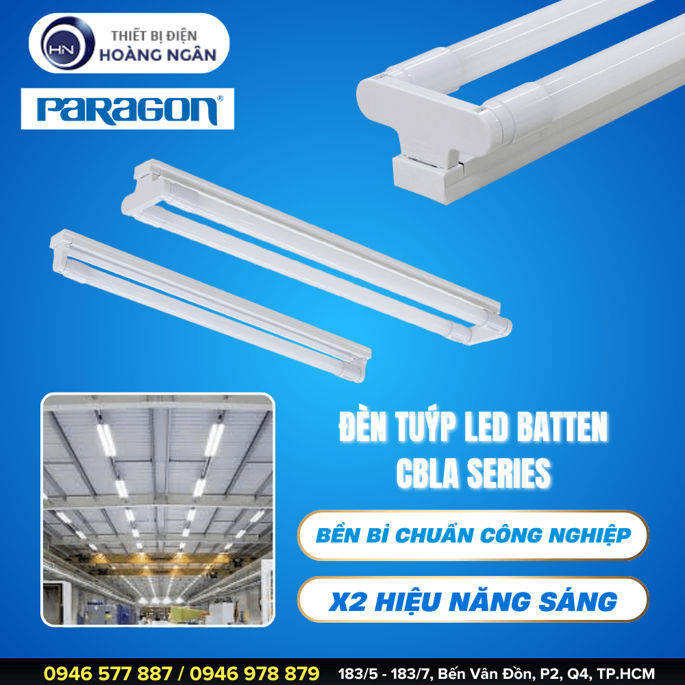 Bộ Đèn Tuýp LED Kiểu Batten Paragon CBLA Series