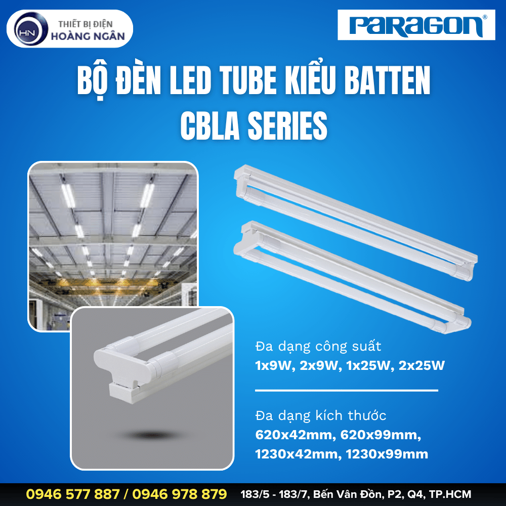 Bộ Đèn Tuýp LED Kiểu Batten Paragon CBLA Series