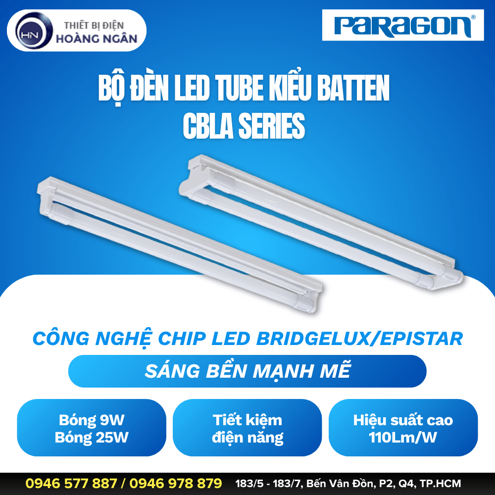 Bộ Đèn Tuýp LED Kiểu Batten Paragon CBLA Series