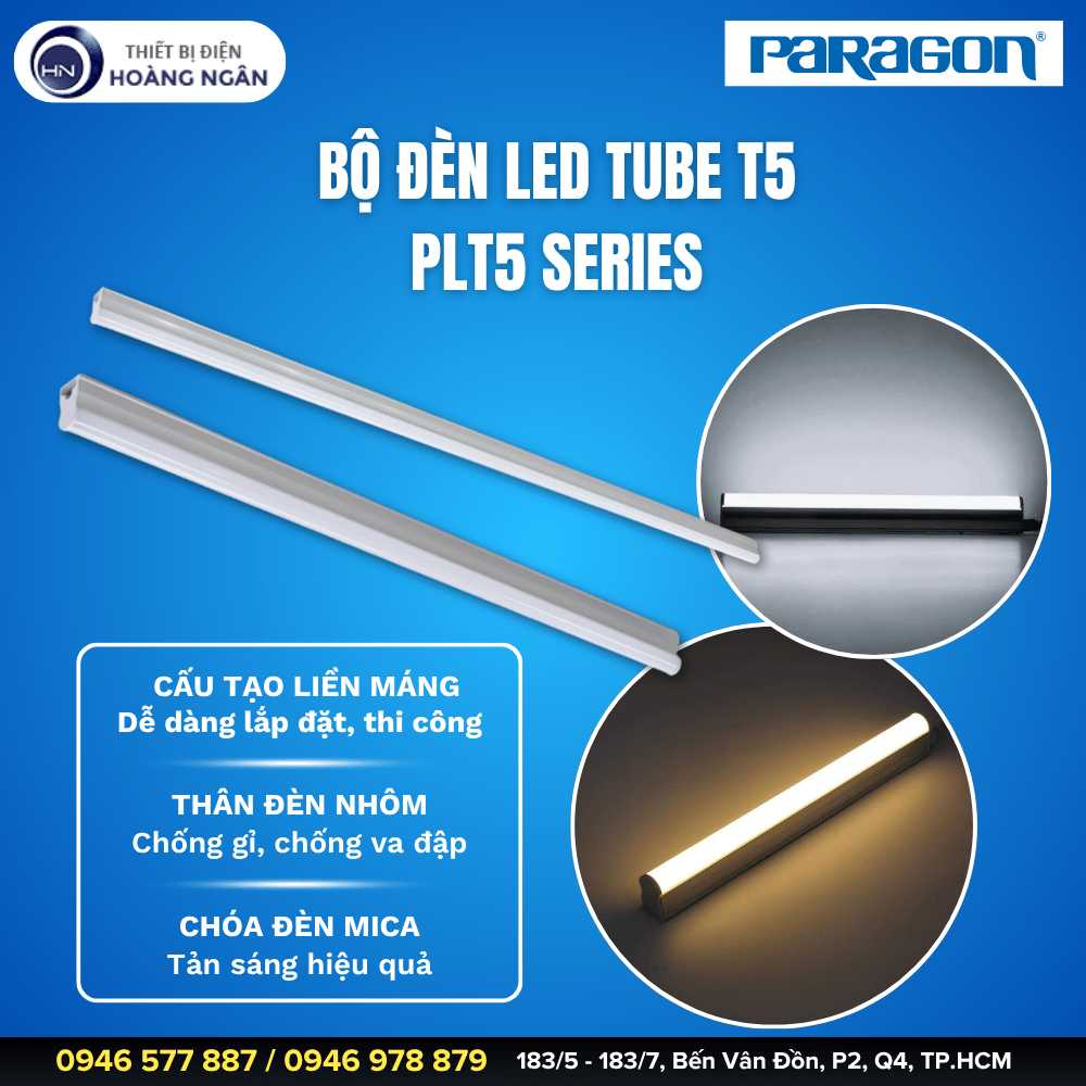 Bộ Đèn Tuýp LED T5 Paragon PLT5 Series