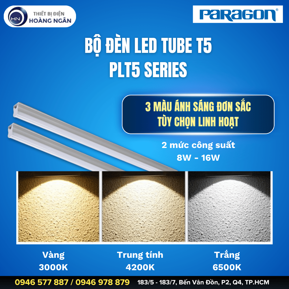 Bộ Đèn Tuýp LED T5 Paragon PLT5 Series