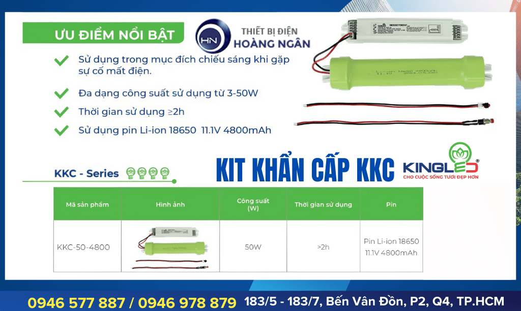 Kit Khẩn Cấp KingLED KKC Series