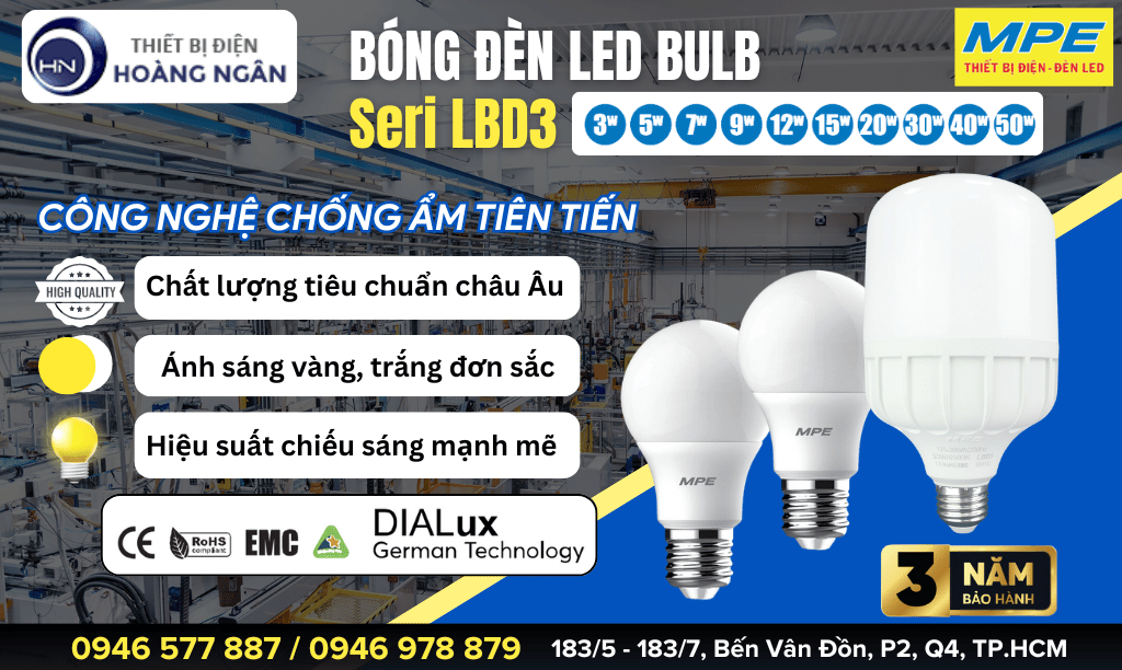 Bóng Đèn LED Bulb MPE - Seri LBD3