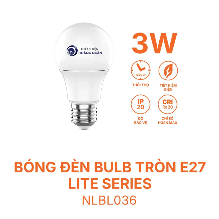 Bóng Đèn LED Tròn E27 Lite Series Nanoco