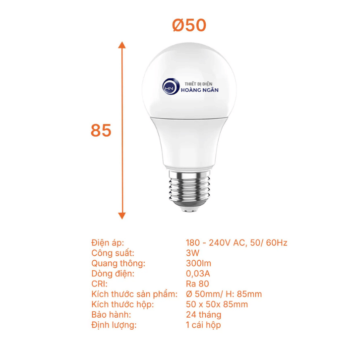 Bóng Đèn LED Tròn E27 Lite Series Nanoco