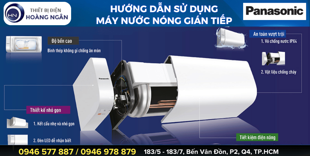 Cách sử dụng máy nước nóng Panasonic dòng trực tiếp & dòng gián tiếp