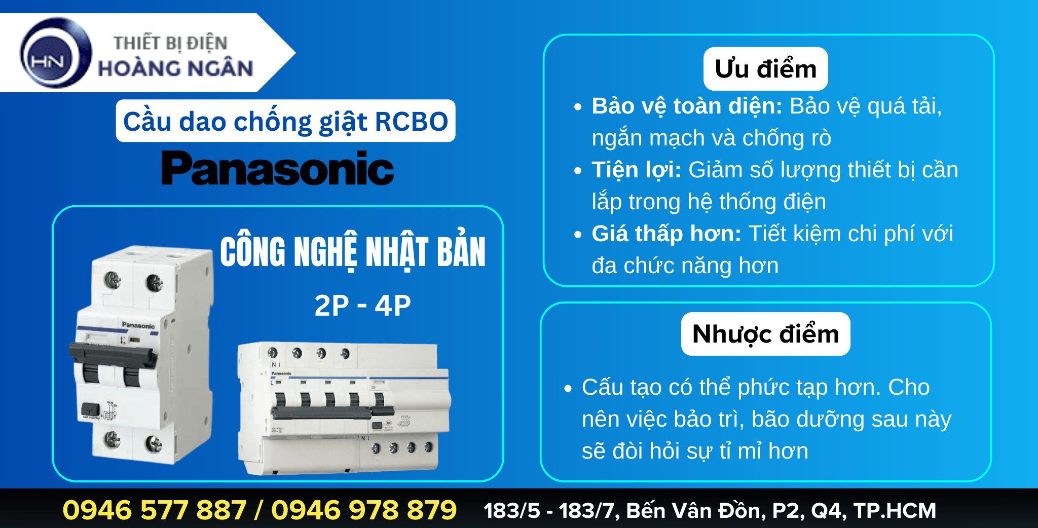 Cầu Dao Chống Giật RCBO Panasonic