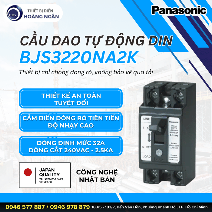 Cầu Dao Chống Rò Panasonic BJS3220NA2K