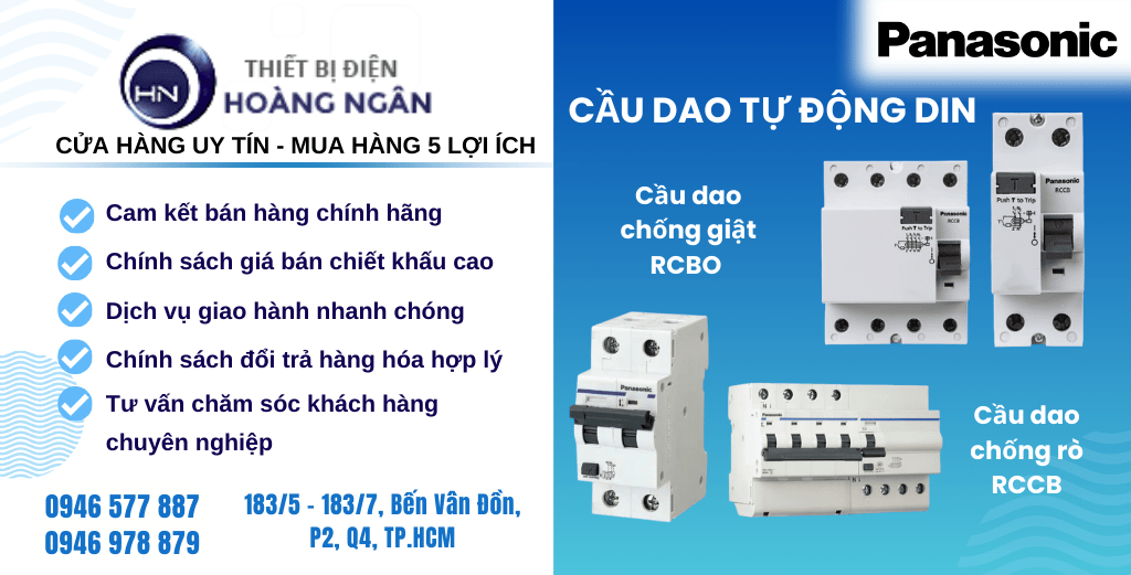 Cầu Dao Chống Rò RCCB & Cầu Dao Chống Giật RCBO Panasonic