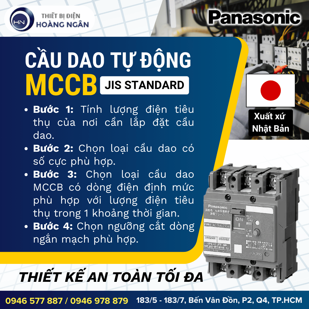 Cầu Dao Đóng Ngắt Mạch Điện MCCB Panasonic
