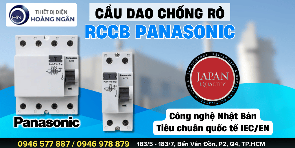 Cầu dao tự đồng chống rò (CB chống rò) RCCB Panasonic