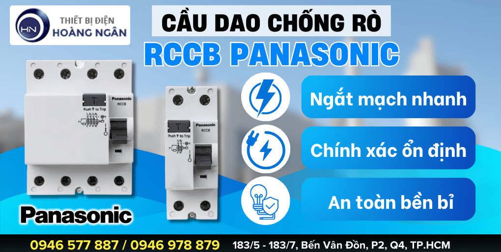 Cầu dao tự đồng chống rò (CB chống rò) RCCB Panasonic