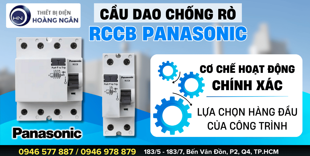 Cầu dao tự đồng chống rò (CB chống rò) RCCB Panasonic