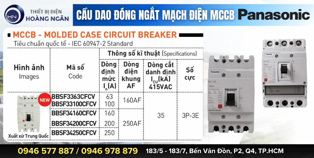 Cầu Dao Tự Động MCCB Panasonic 3P - 3E