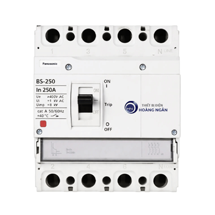 Cầu Dao Tự Động Dạng Khối Đóng Ngắt Mạch Điện MCCB 4P4E Tiêu Chuẩn Quốc Tế IEC 60947-2 Standard Panasonic | SF Series