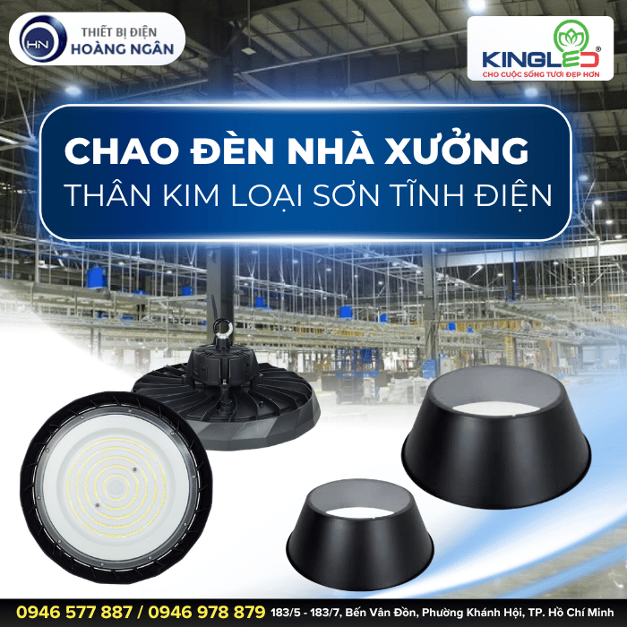 Chao Đèn Kim Loại Sơn Tĩnh Điện CHAO-UFO KingLED