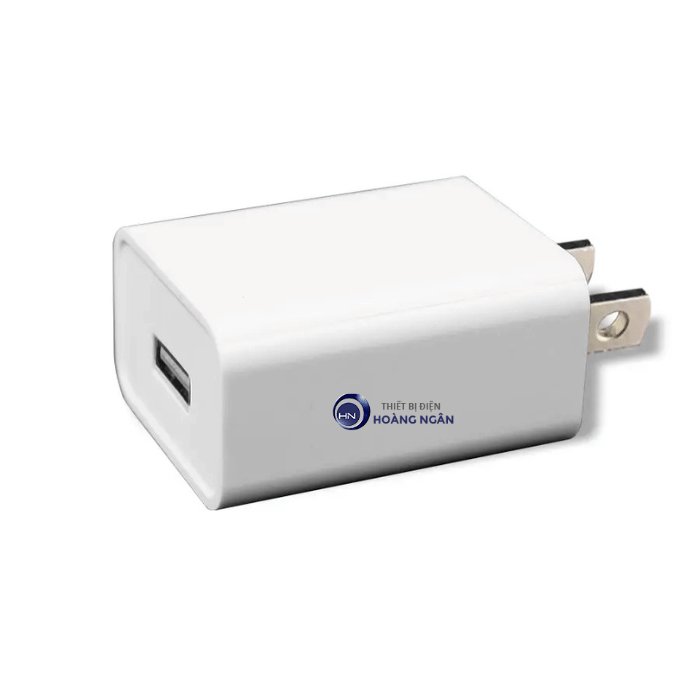 Cốc Sạc USB NUC5V2A Nanoco Max 10.5W, Loại Chân Cắm Dẹp