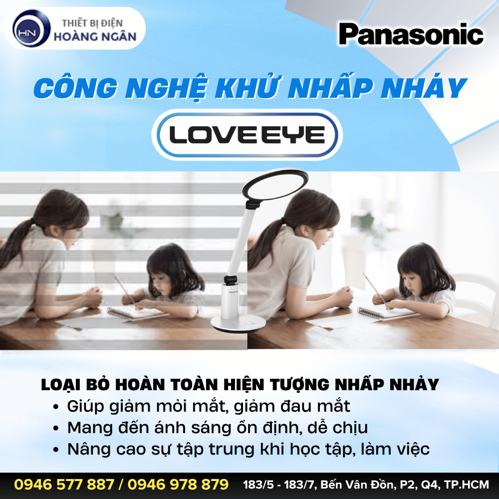 Công Nghệ Bảo Vệ Mắt LOVEEYE Của Đèn Chống Cận Panasonic