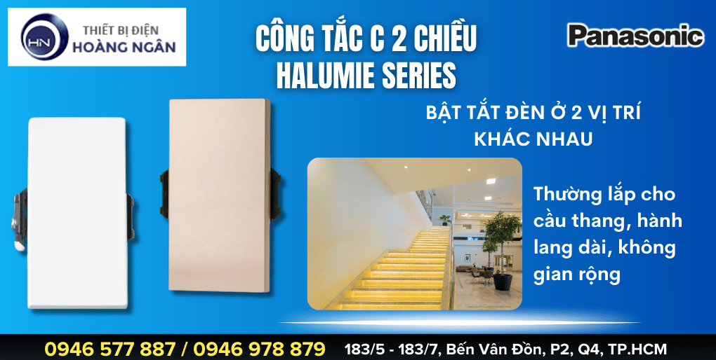 Công Tắc 2 Chiều Panasonic Dòng Halumie Series