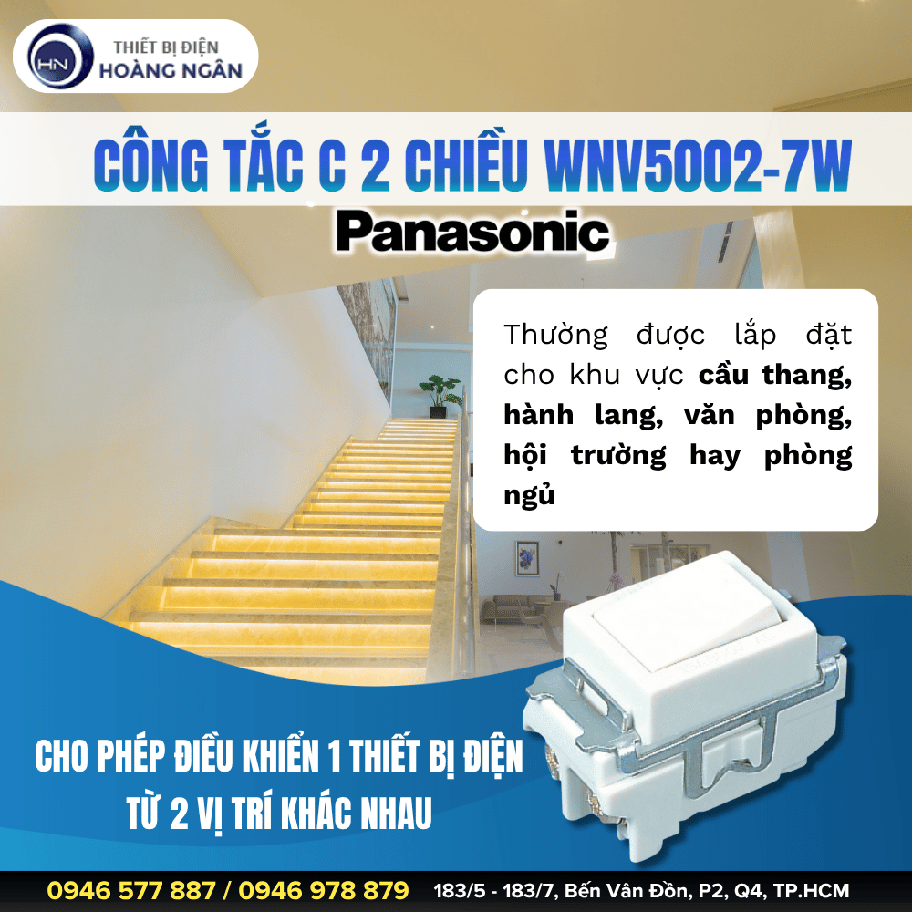 Công Tắc 2 Chiều Panasonic WNV5002-7W