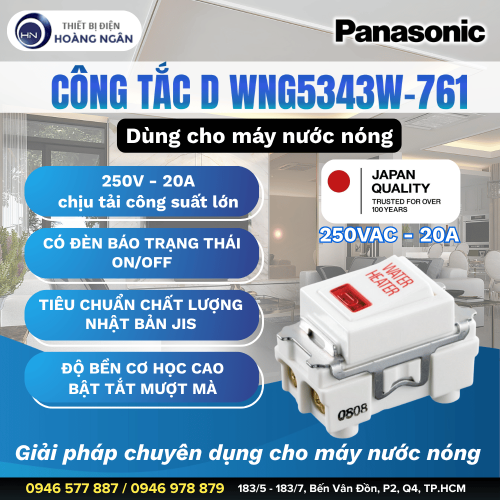 Công Tắc D Panasonic WNG5343W-761