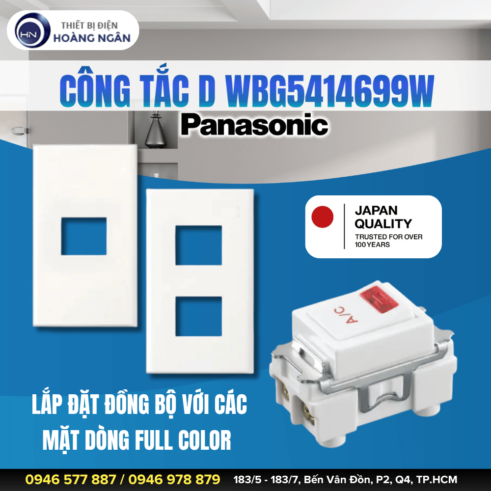 Công Tắc D Panasonic WBG5414699W Cho Máy Lạnh