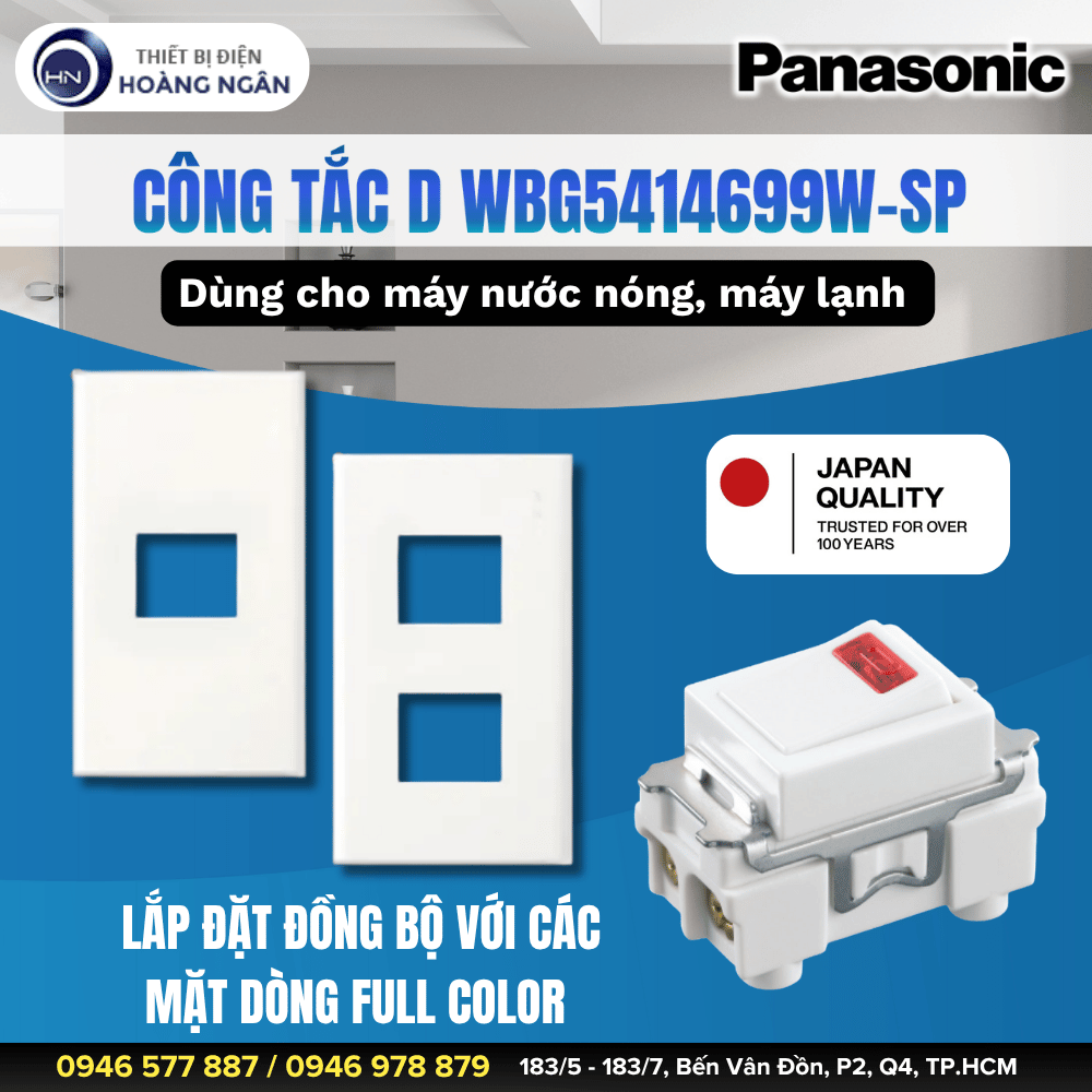 Công Tắc D WBG5414699W-SP Panasonic - Dùng Cho Máy Nước Nóng, Máy Lạnh