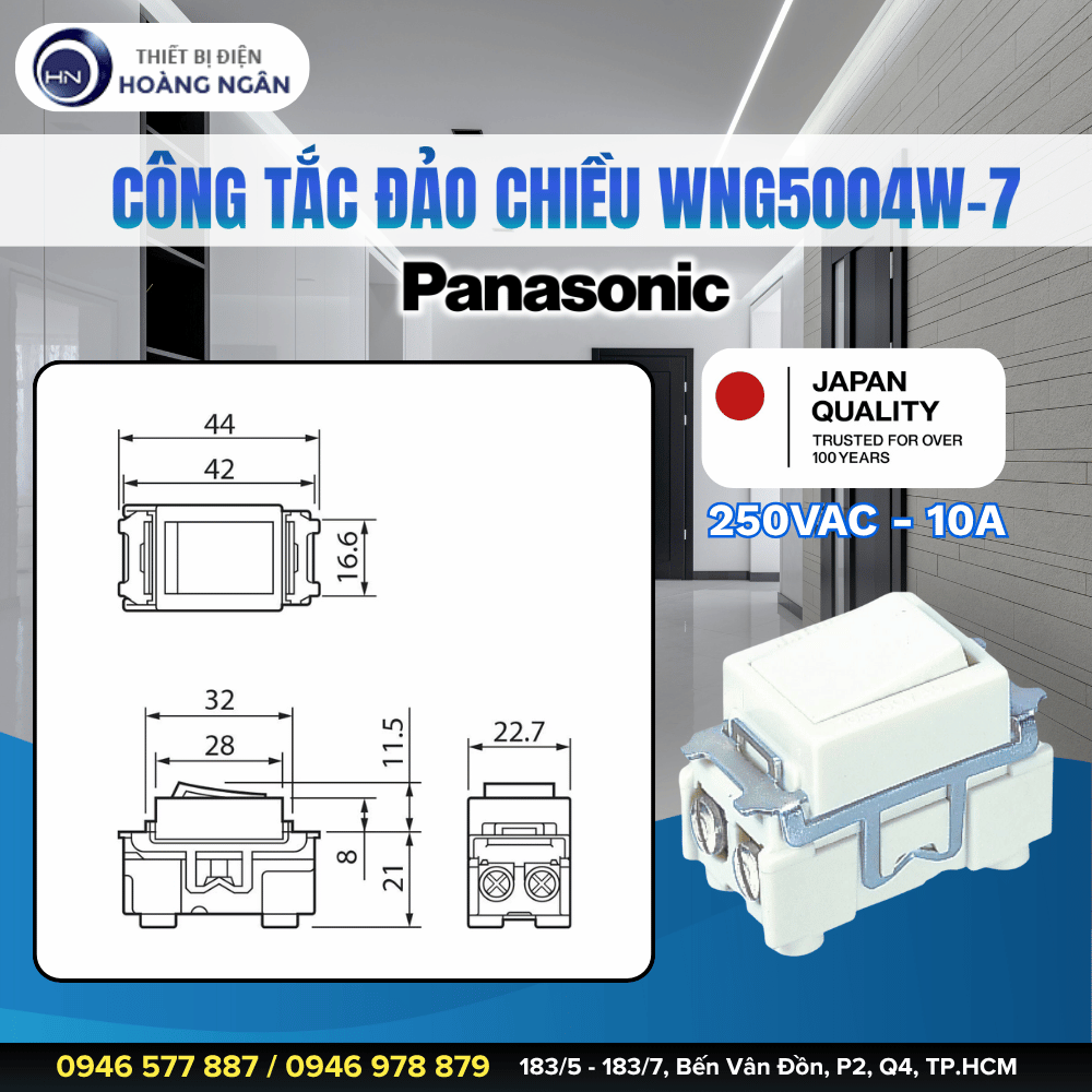 Công Tắc Đảo Chiều WNG5004W-7 Panasonic
