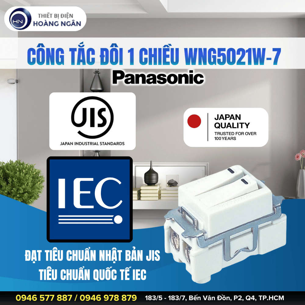 Công Tắc Đôi Panasonic WNG5021W-7